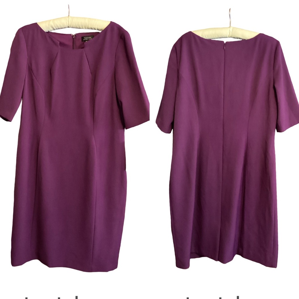🦌 NWT Tahari Purple Dress Size 16